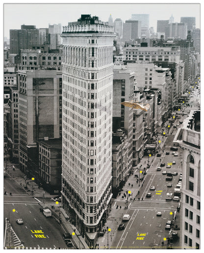Flat iron building cm 40x50
