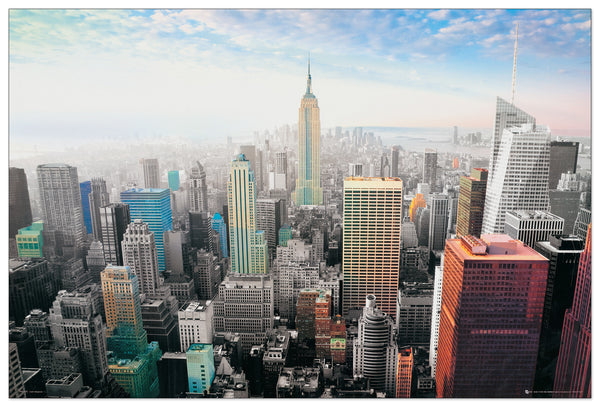 Veduta di New York - cm 60x90 - Pannello in MDF