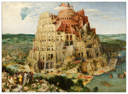 Der turmbau von Babel cm 100x73