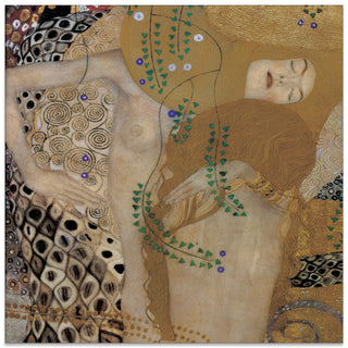 Homage to KLIMT - Dettaglio del serpente di mare - cm 50x50 - Pannello in MDF