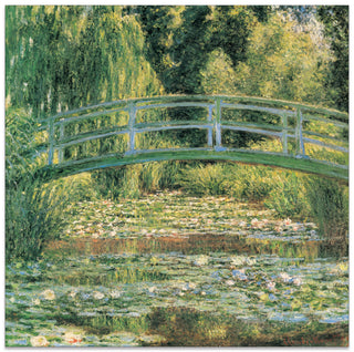 Homage to MONET - Il ponte giapponese - cm 50x50 - Pannello in MDF