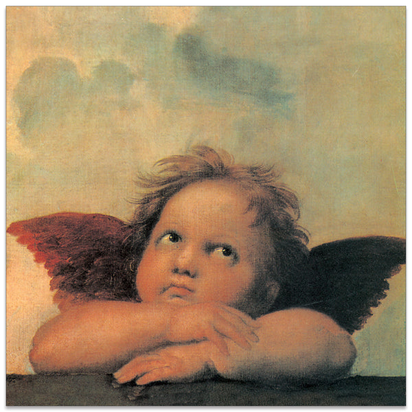 Homage to RAFFAELLO - Cherubini dettaglio - cm 70x70 - Pannello in MDF