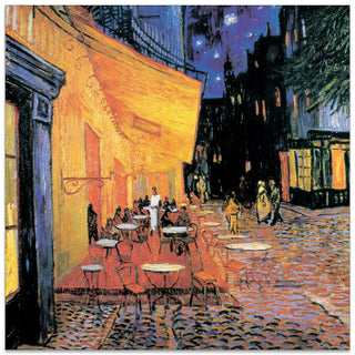 Homage to VAN GOGH - Il caffè dettaglio - cm 70x70 - Pannello in MDF