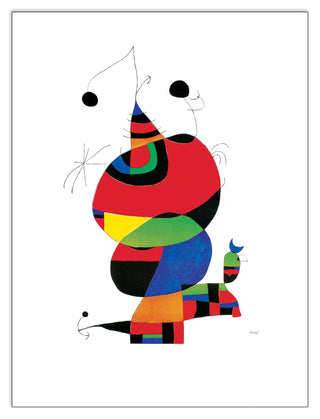 Homage to MIRÒ - Omaggio a Picasso - cm 60x80 - Pannello in MDF