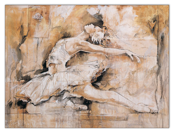 Homage to GOTTFRIED - Lago dei cigni - cm 80x60 - Pannello in MDF