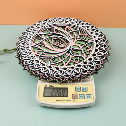 Ciondolo Legno Mandala Loto