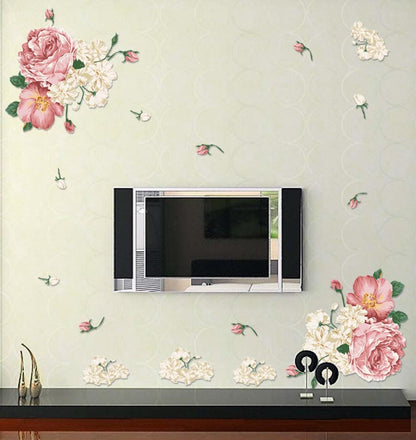 Adesivo murale peonie
