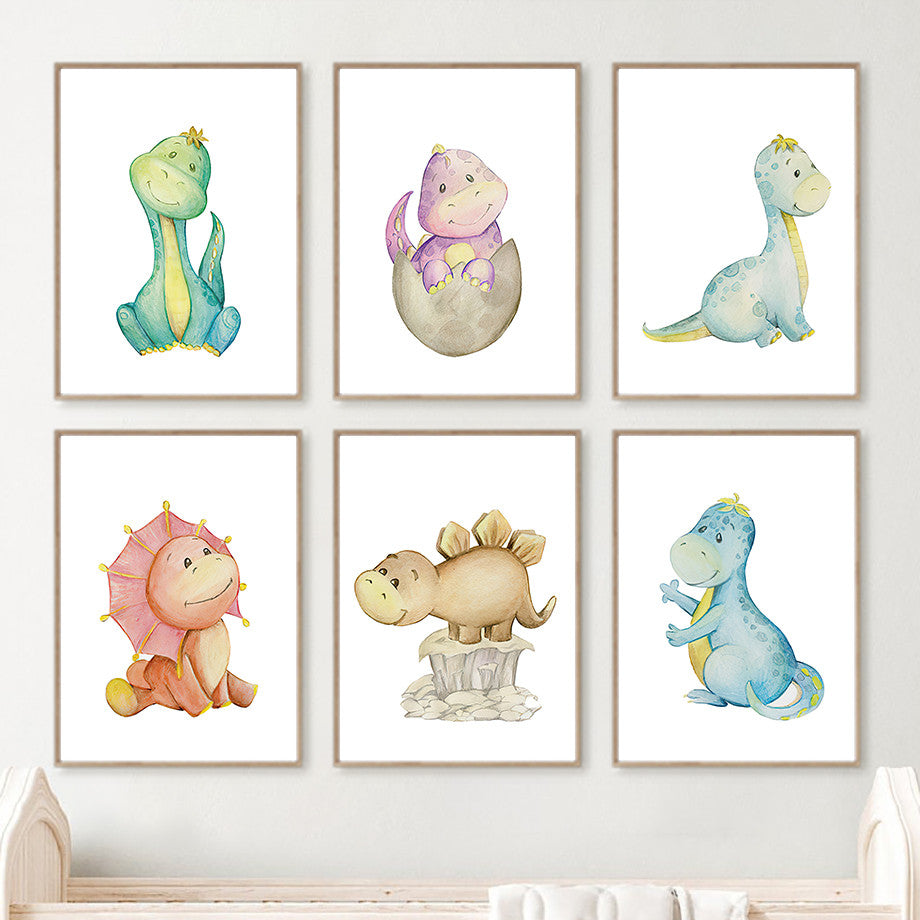 Quadro dinosauro per cameretta