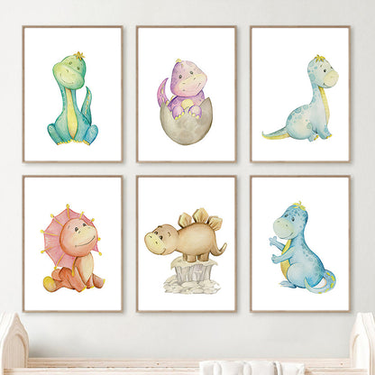Quadro dinosauro per cameretta