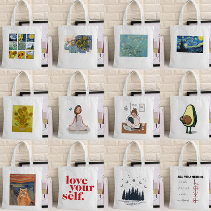 Borsa tela multicolore stampe varie