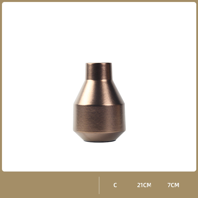 Vaso dorato ceramica