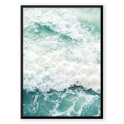 Quadro paesaggio marino astratto