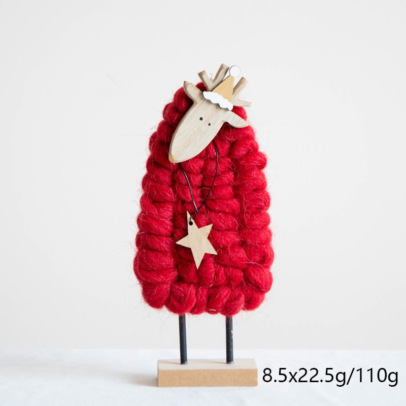 Decorazione alce feltro natale