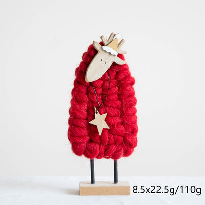 Decorazione alce feltro natale