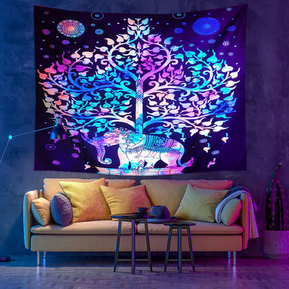 Ornamento mandala fluo