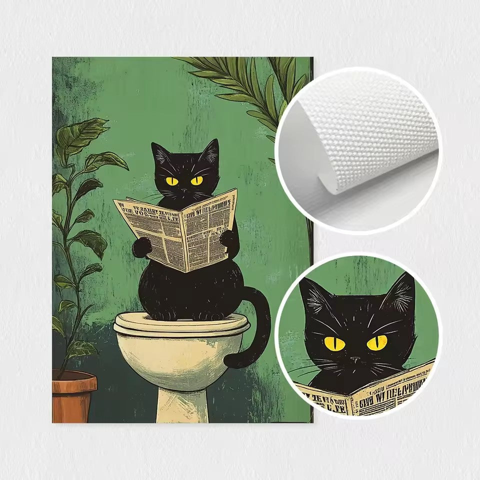 Stampa gatto nero