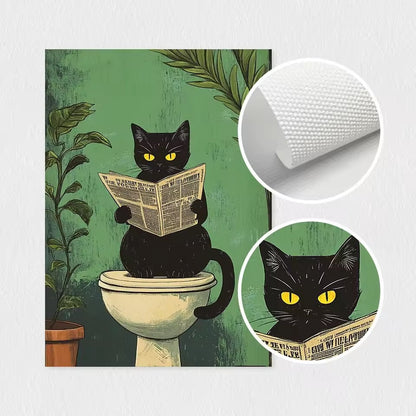 Stampa gatto nero
