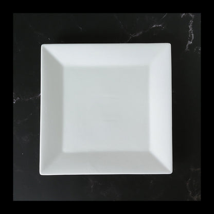 Piatto quadrato bianco