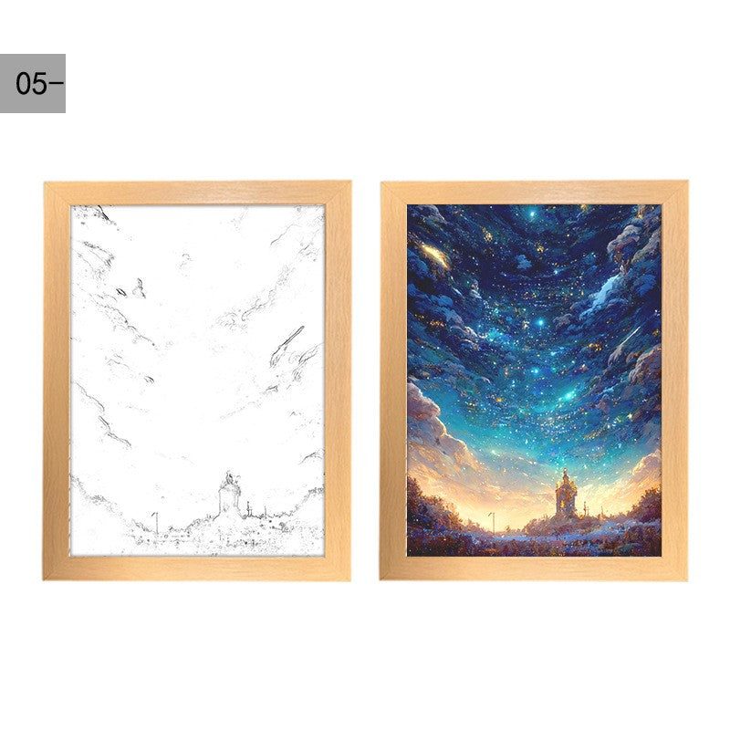 Quadro cielo stellato