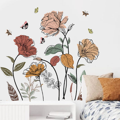 Adesivo Fiori Bohemien