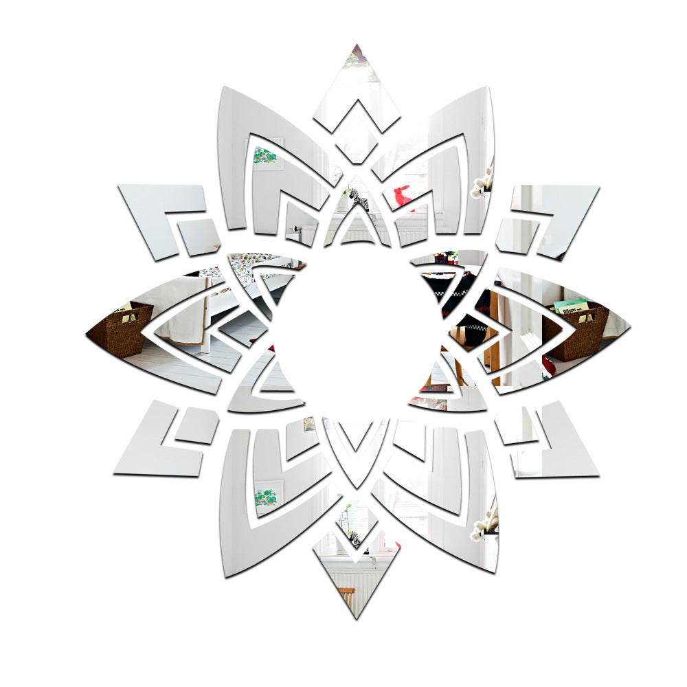 Adesivo fiore specchiato 3D