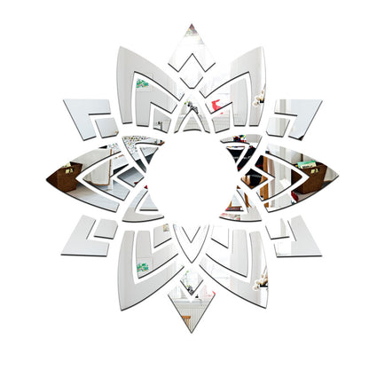 Adesivo fiore specchiato 3D