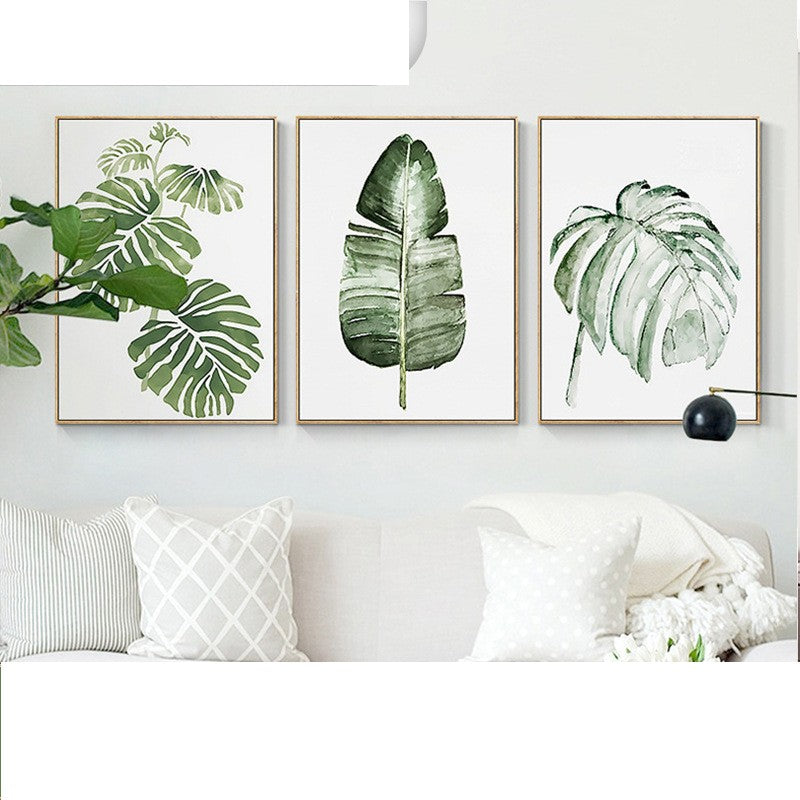 Quadro foglie verdi
