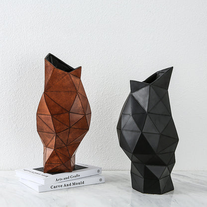 Vaso resina triangolare