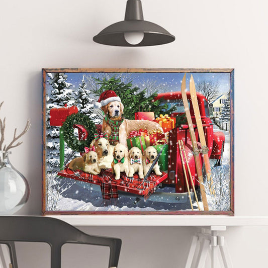 Quadro su tela Due cavalli grigi