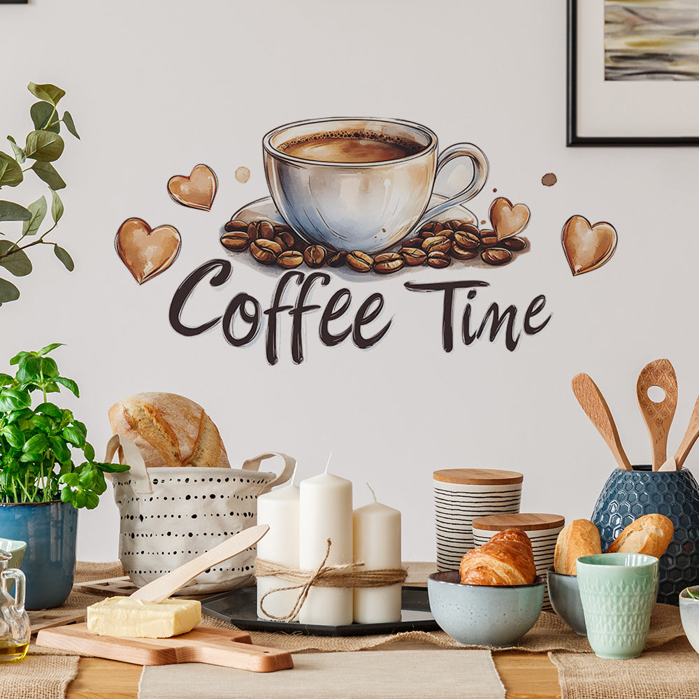 Adesivo murale tema caffè