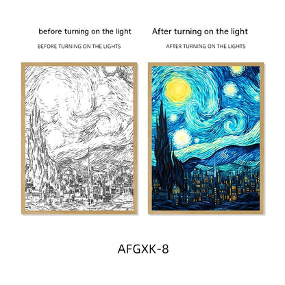 Quadro Cielo Stellato Illuminato