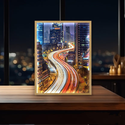 Quadro città di notte