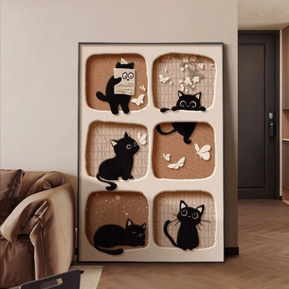 Quadro gatto retrò