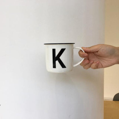 Tazza ceramica lettere