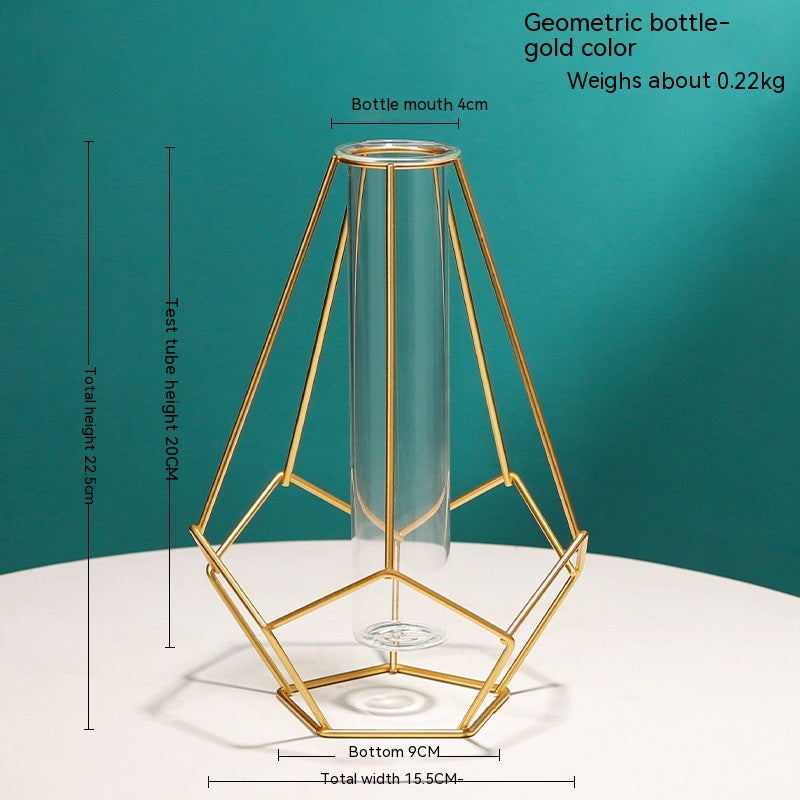 Vaso in vetro geometrico
