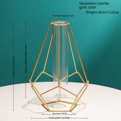 Vaso in vetro geometrico