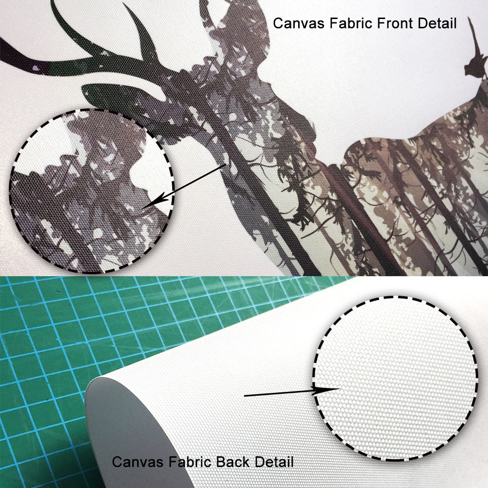 Quadro luna e scritte