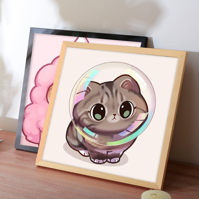 Quadro fai-da-te - Gatto cartoon