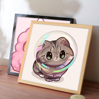 Quadro fai-da-te - Gatto cartoon