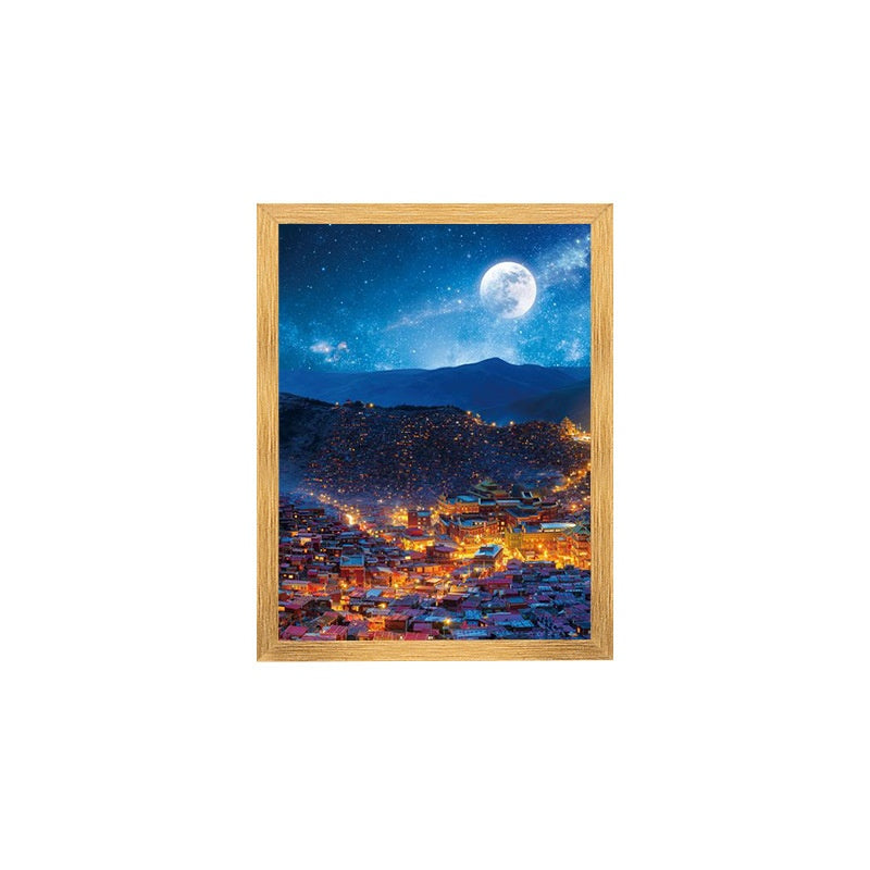 Quadro città di notte