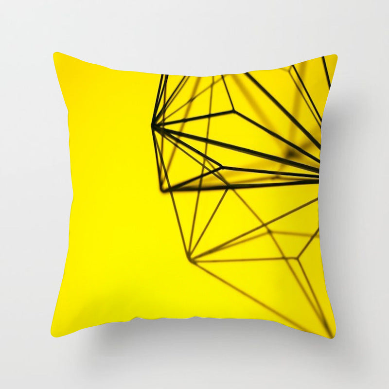Copricuscino giallo e nero