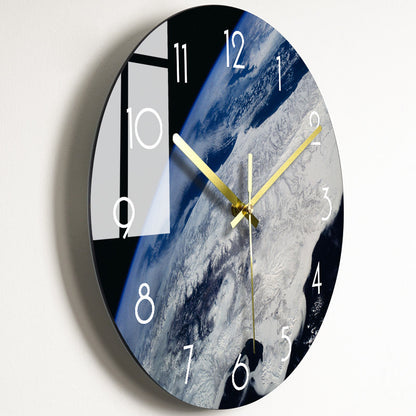 Orologio da parete Marmo riflesso gold