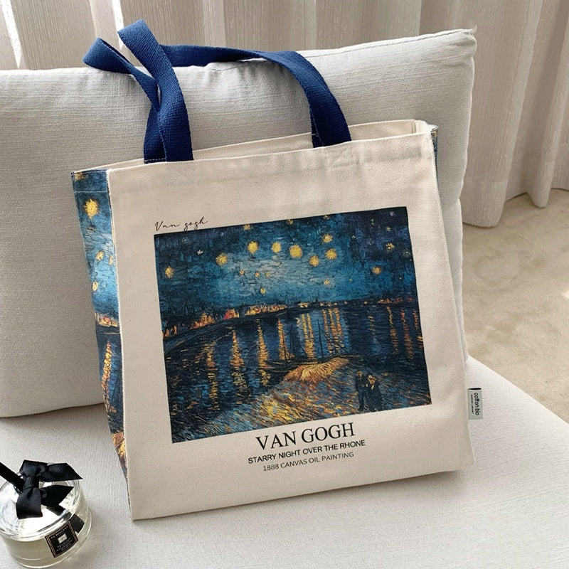 Borsa Tela Notte Stellata
