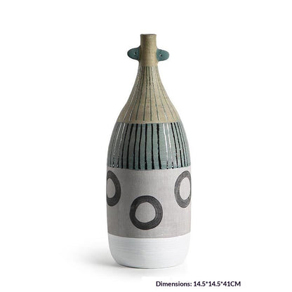 Vaso ceramica dipinto a mano