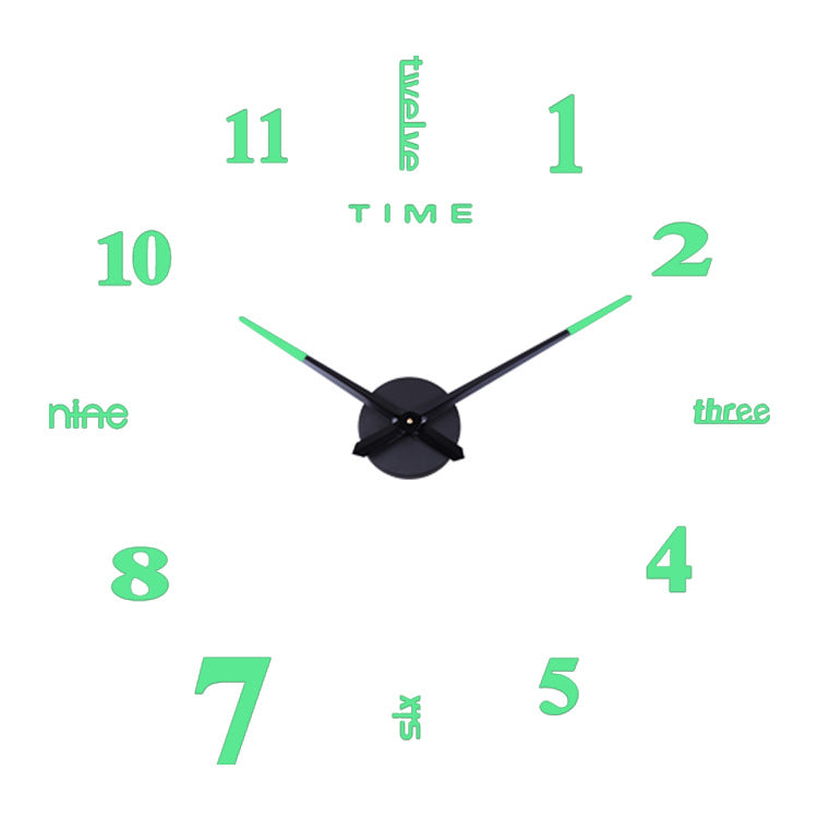 Orologio da parete Numeri romani neon