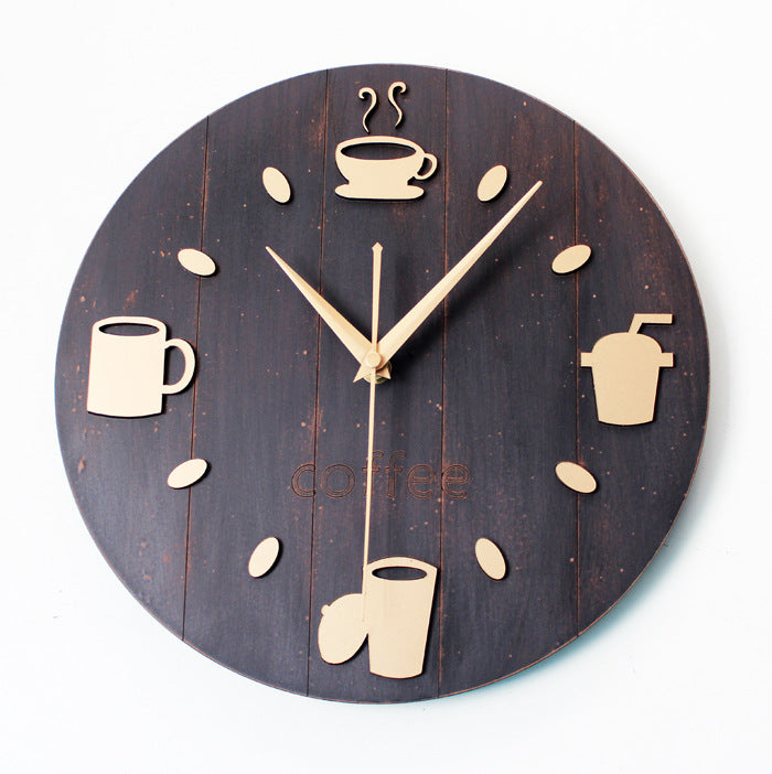 Orologio da parete Tazze caffè turchese