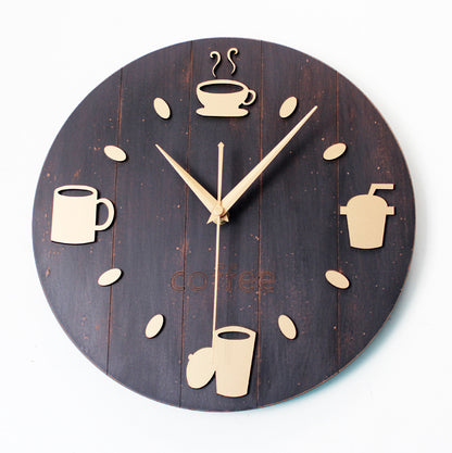 Orologio da parete Tazze caffè turchese