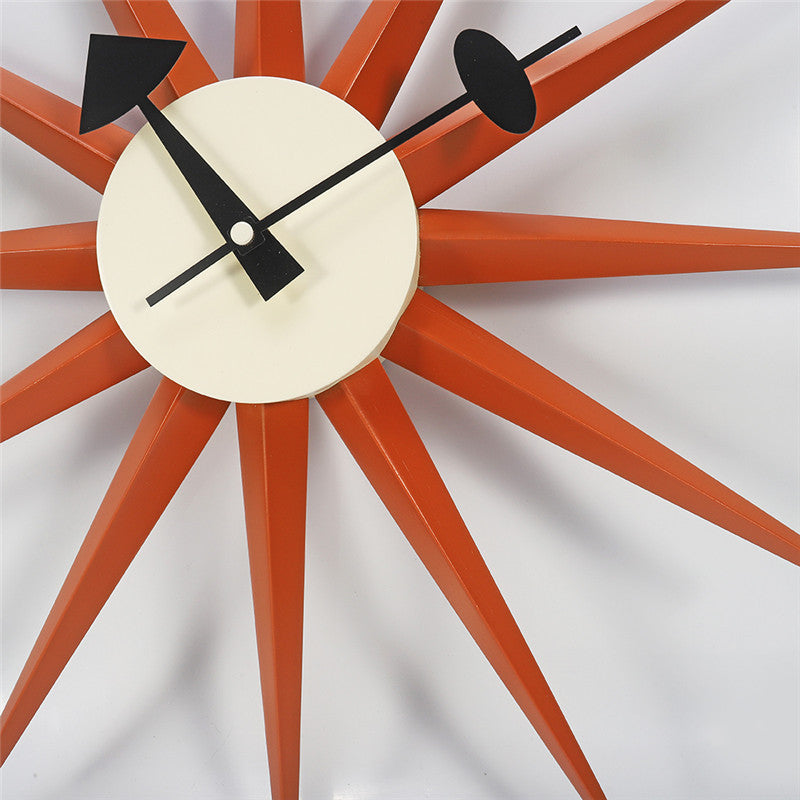 Orologio da parete Sole raggi dorati