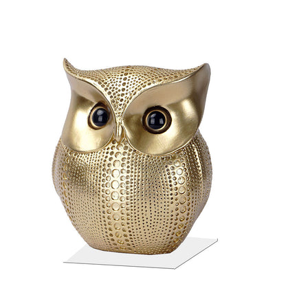 Ornamento gufo resina Nordic