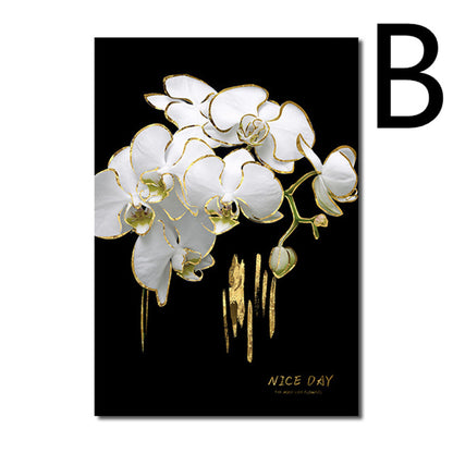 Poster fiori bianco e nero